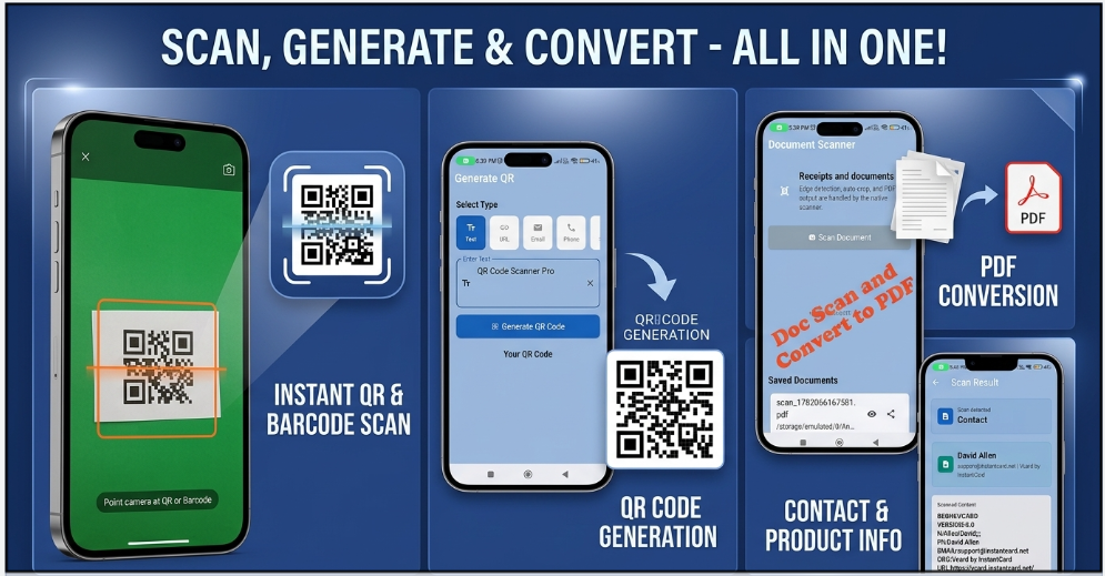 Scan, Generate & Convert — All in One App Showcase